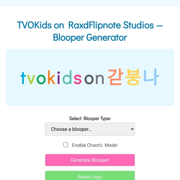 TVOKids Logo Blooper