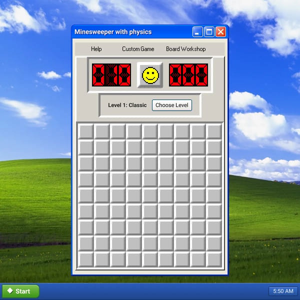 Minesweeper with physics!