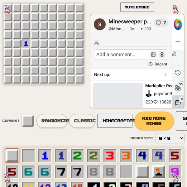 Minesweeper pixel-art and fun