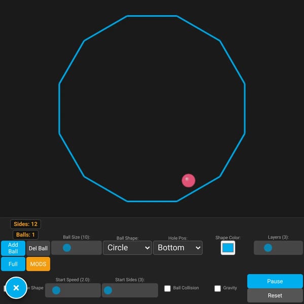 Bouncing Polygon Growth