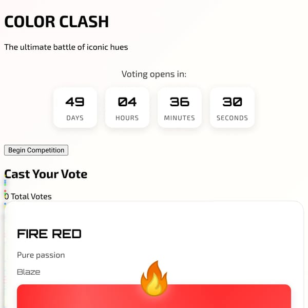 Color Clash - The Ultimate Color Competition