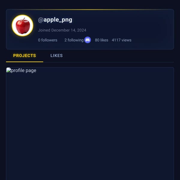 profile page