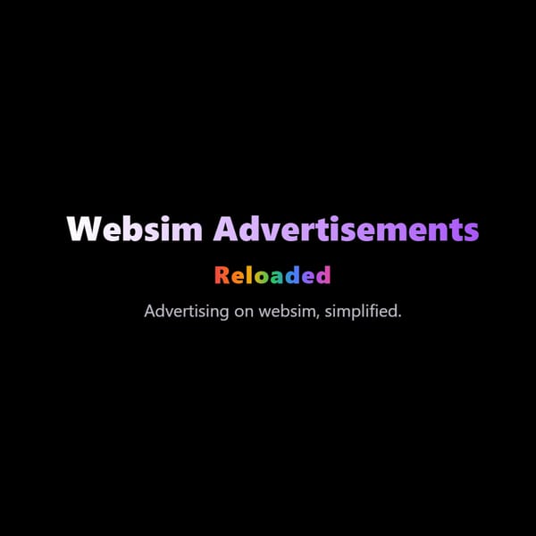 Websim Advertisements