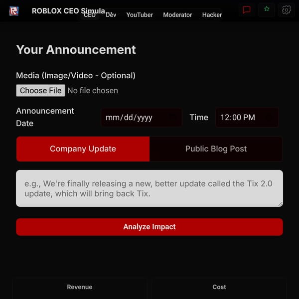 ROBLOX CEO Simulator