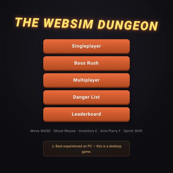 THE WEBSIM DUNGEON(READ DESC)