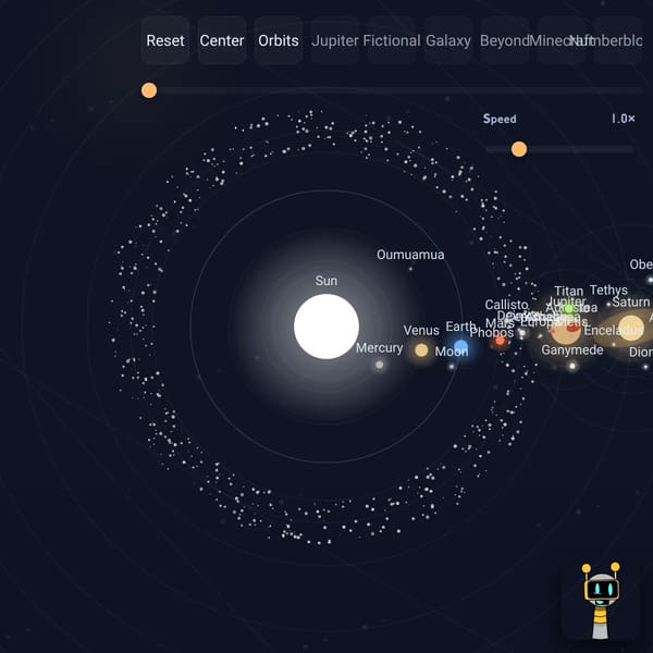 Solar system map less laggy (spare my life)