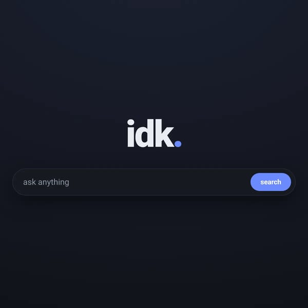 idk search