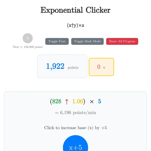 📐 Exponential Clicker 🔢