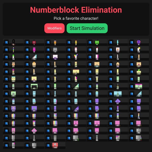 Numberblock Elimination