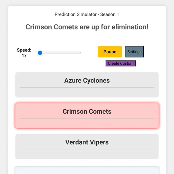 (finished) Object show prediction Simulator