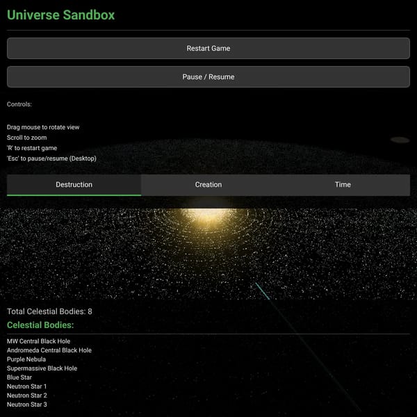 Universe Sandbox 3D