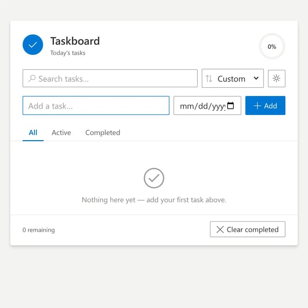 Office UI Fabric test