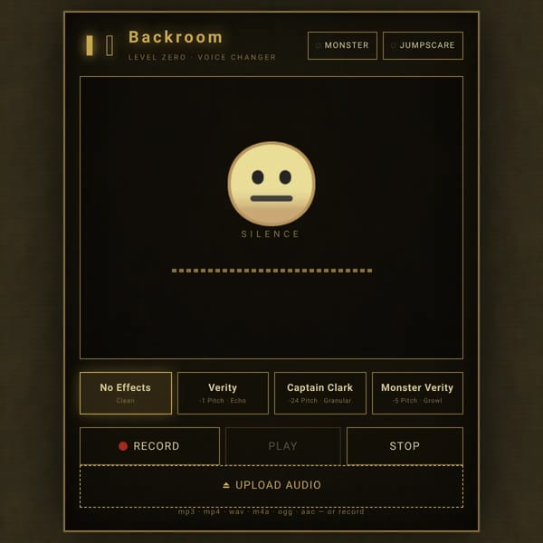 Backroom voice changer