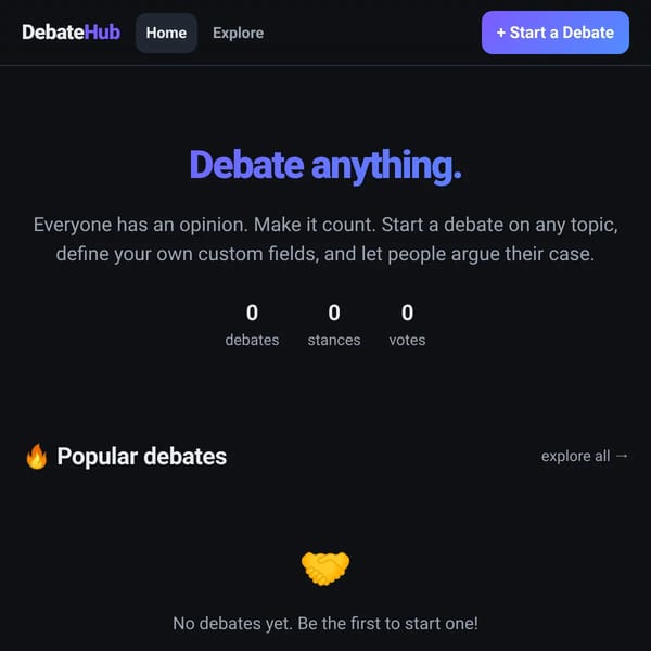 DebateHub