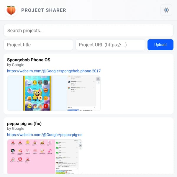 Project Sharer