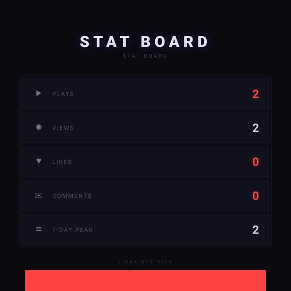 Stat Board