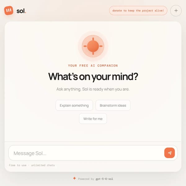 ChatGPT 5.6 Sol FREE