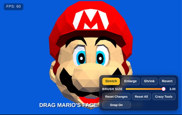 Mario 64 face