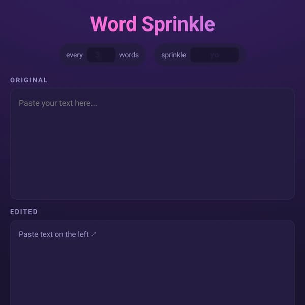 Word Sprinkle