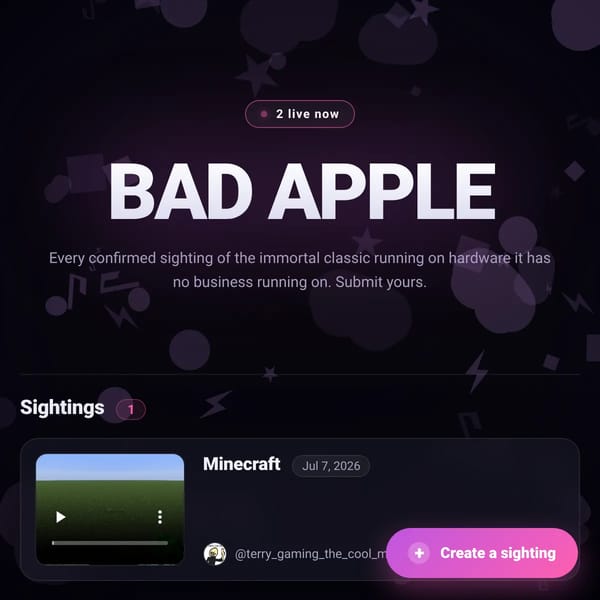 Can It Play Bad Apple