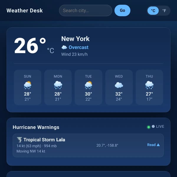 Weather Desk