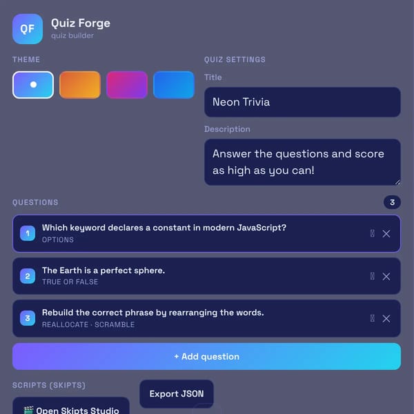 Quiz Forge