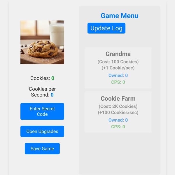 Untitled cookie clicker
