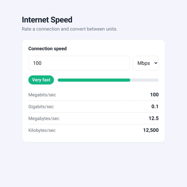 Speed Calc