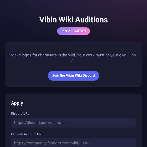 Vibin Wiki Audition PART 2