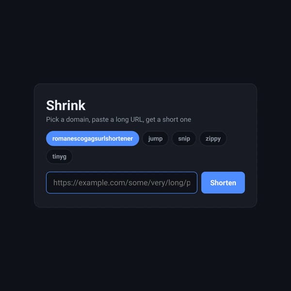 RomanescoGAG's URL Shortener