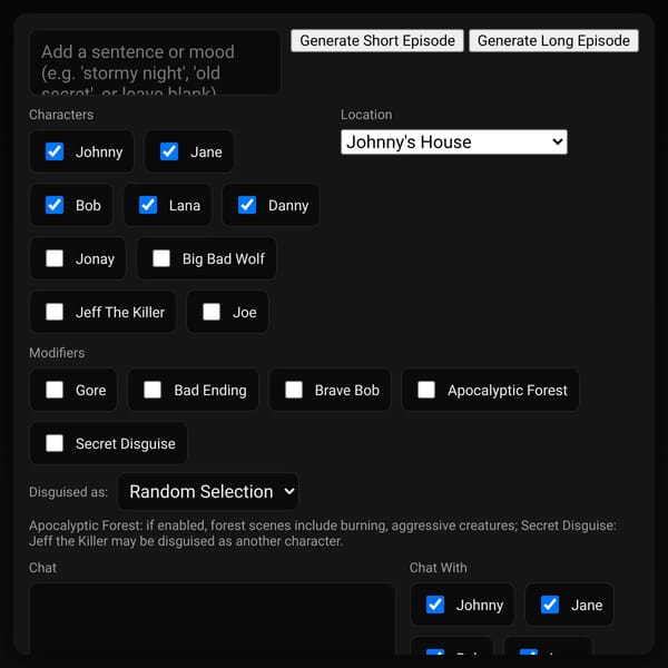 Horror Episode Generator