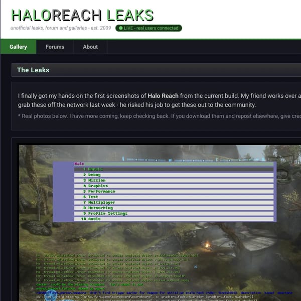 HaloReach Leaks