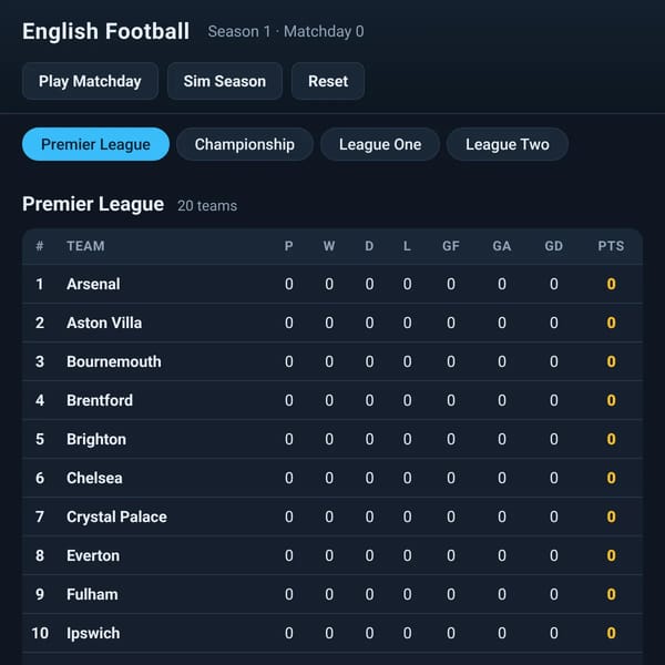 EFL Simulation