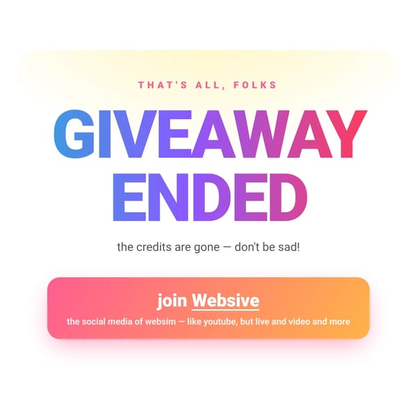 Credit Giveaway not a fake 1 DAY LEFT !