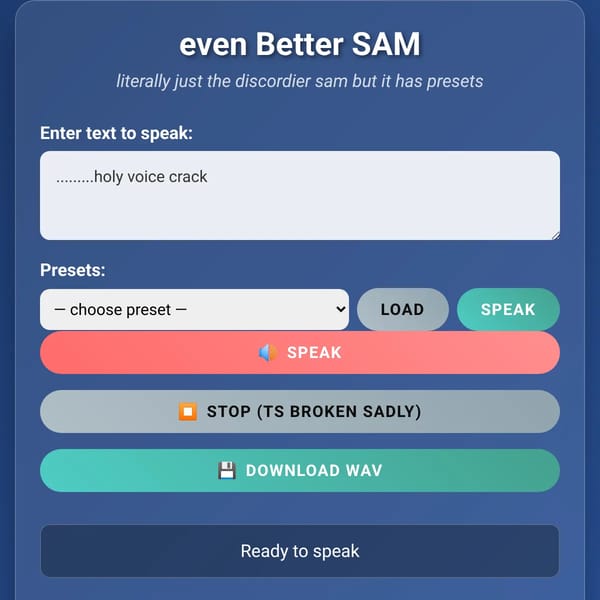 even better SAM