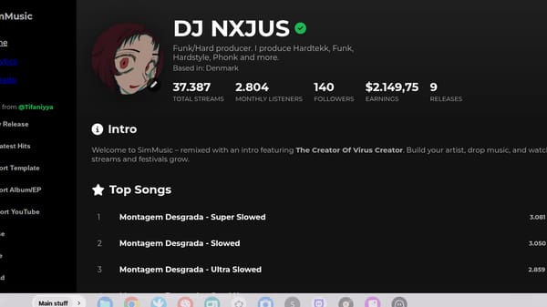 Spotify Sim (Original From @Tifaniyya)