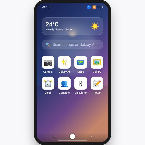 Custom Samsung Phone Simulator - One UI 6.1