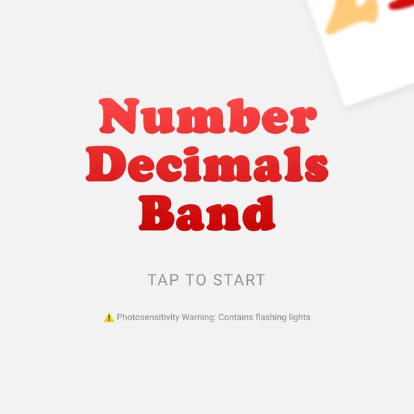 Number Decimals Band
