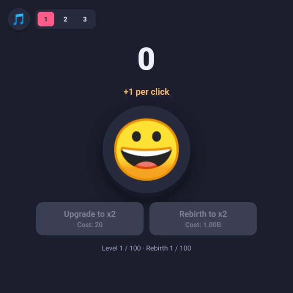 [NEW] Emoji Clicker