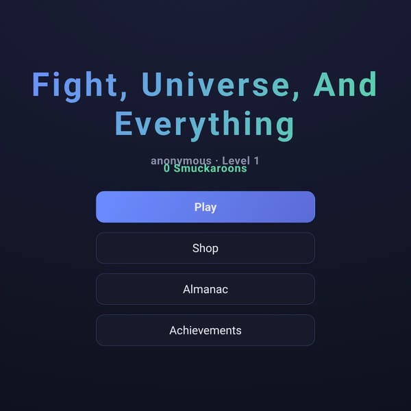 [ALPHA] FIGHT, UNIVERSE AND EVERYTHING