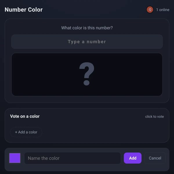 Number Color