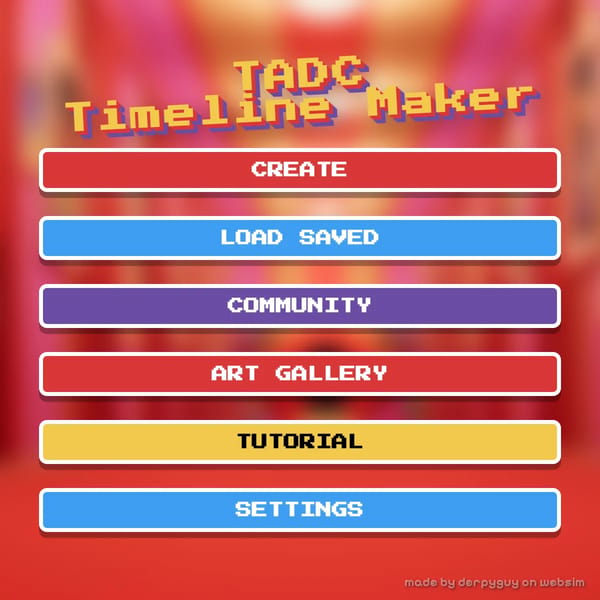 Make Your Own TADC Timeline