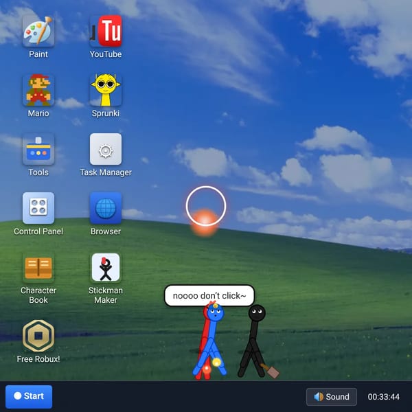 Stickmen vs Cursor