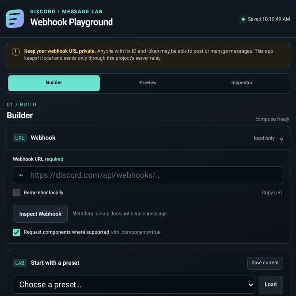 Webhook Control