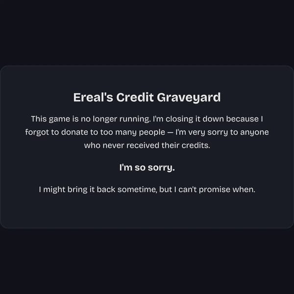Ereal's Credit Graveyard !