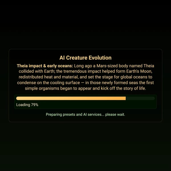 AI Creature Evolution
