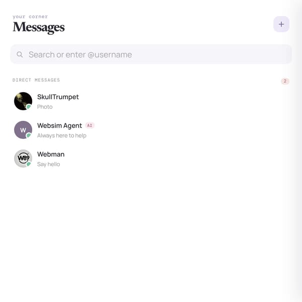 Websim Chat