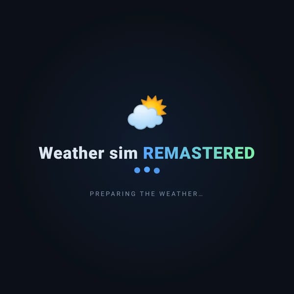 Weather sim remastered beta version