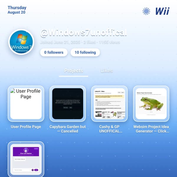 User Profile Page