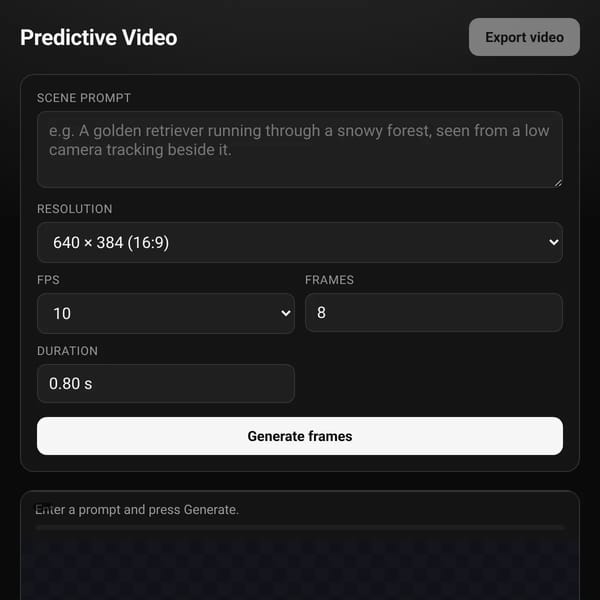 Predictive Video